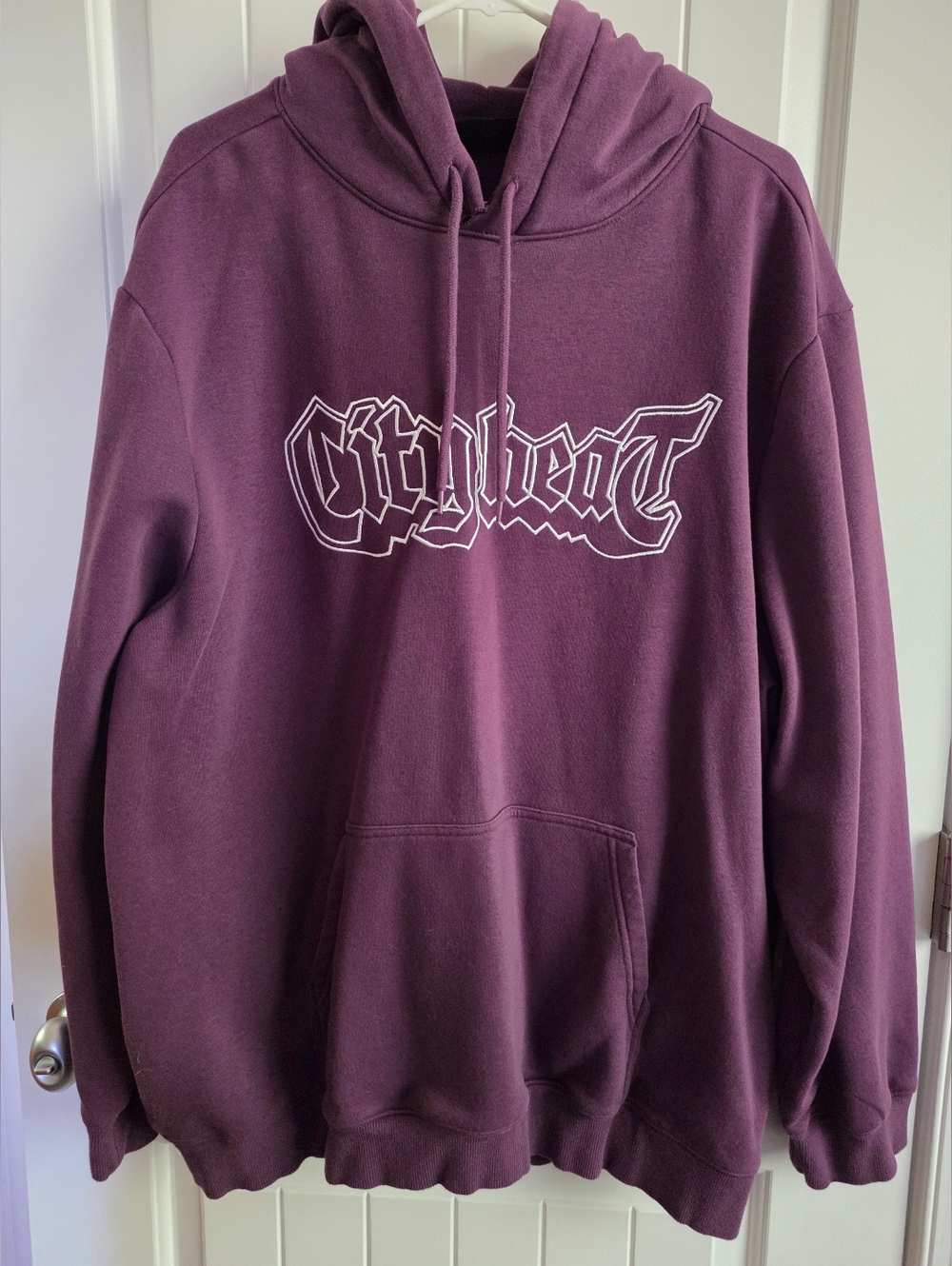 H&M Plum City Beat Graphic Hoodie Sz XXL